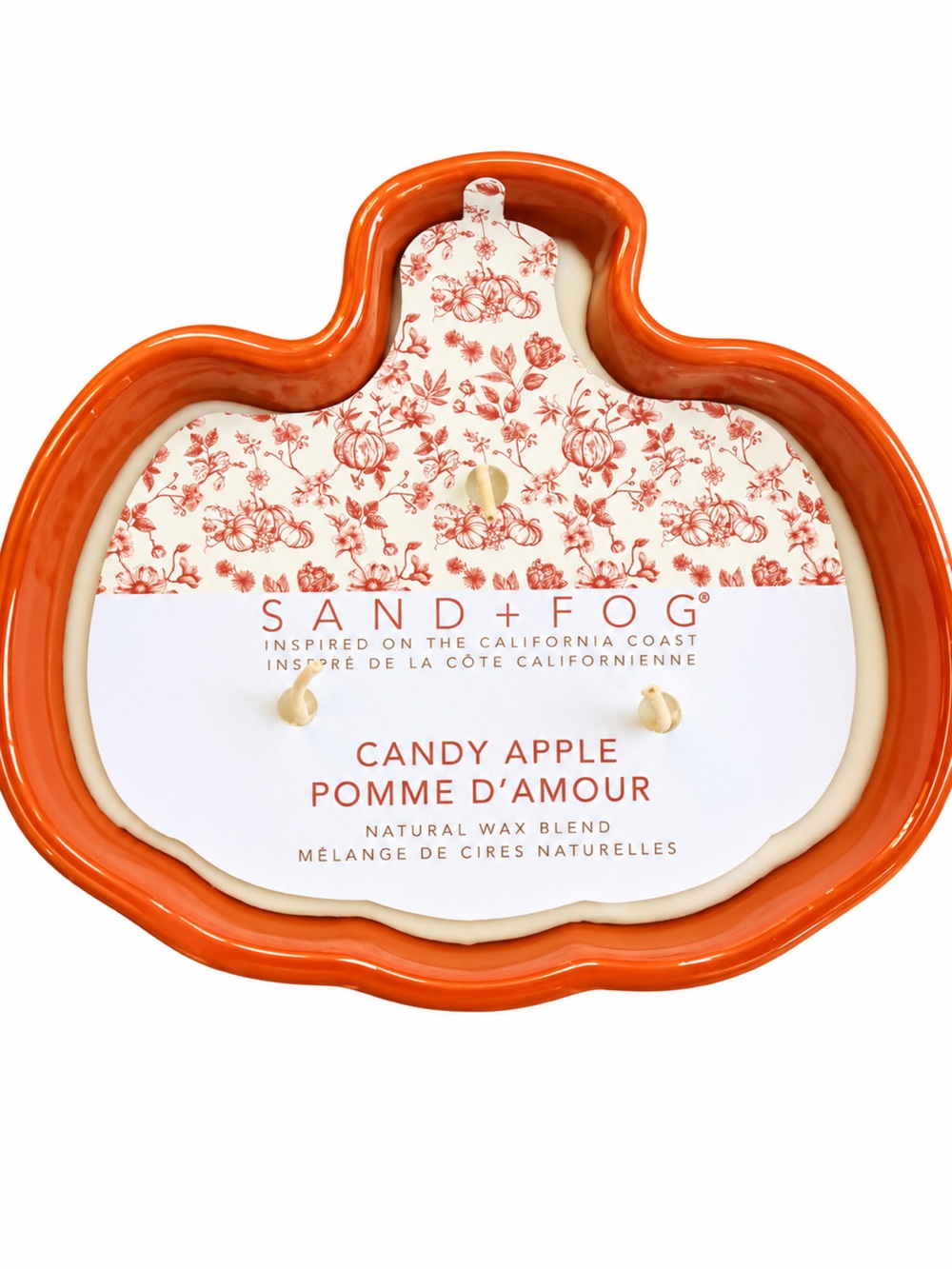 Sand + Fog 3 Wick Natural Candle Candy Apple